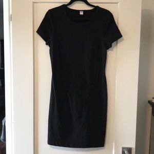 Form fitting, black T-shirt dress from Old Navy